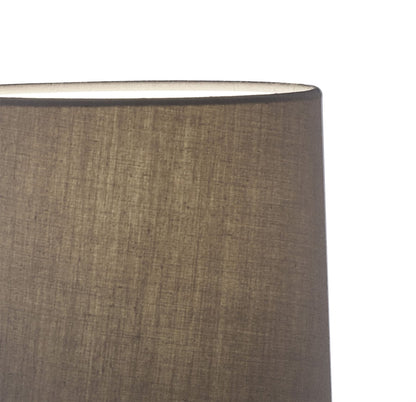 Mantra M3682 Lua Table Lamp 1 Light E27, Small Ash Grey with Ash Grey Shade