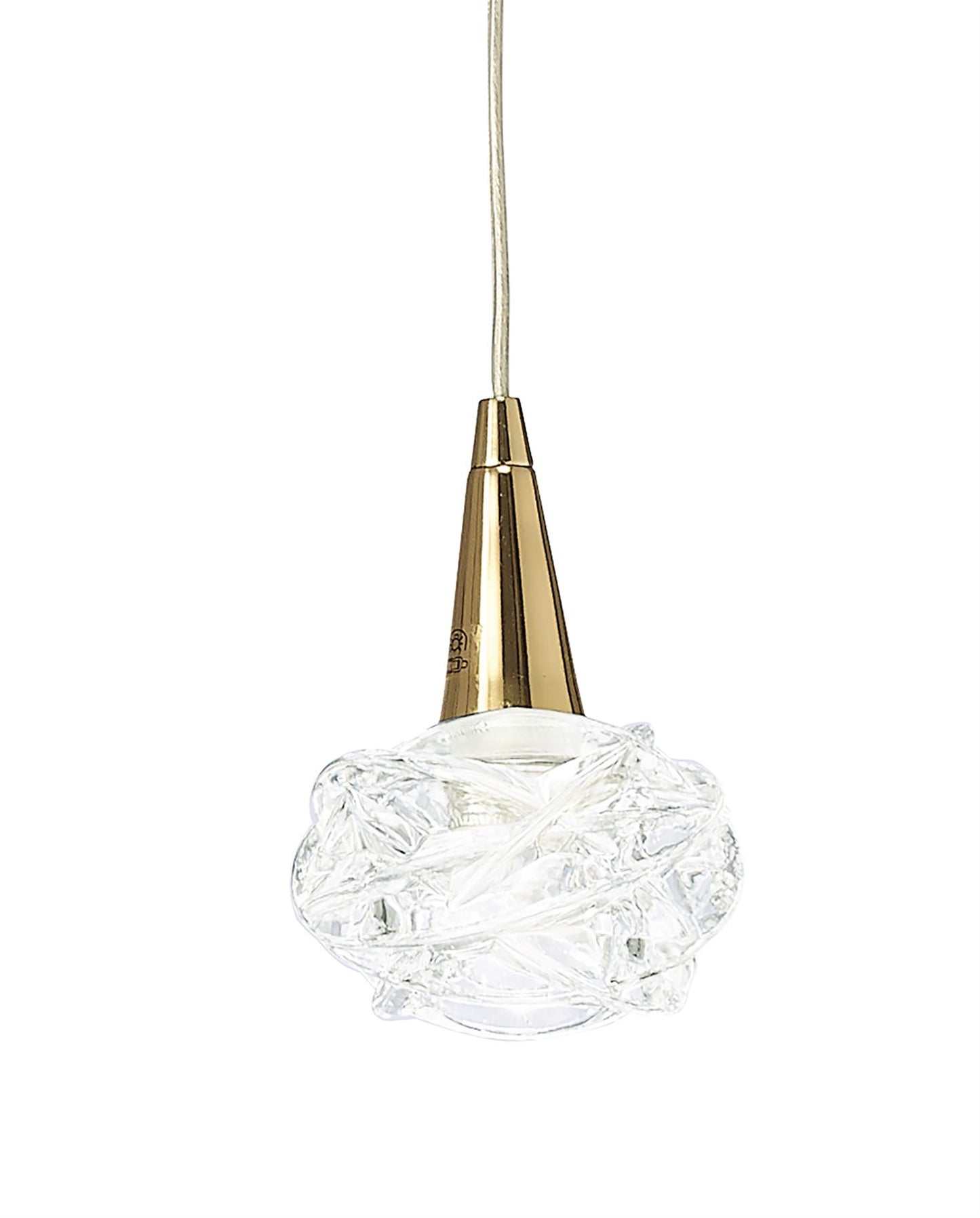 Mantra Maremagnum 12cm Pendant 1 Light G9, French Gold