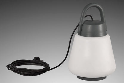 Mantra Fusion M6213 Kinke Table Lamp, 1 x E27, IP65, Anthracite, 2yrs Warranty