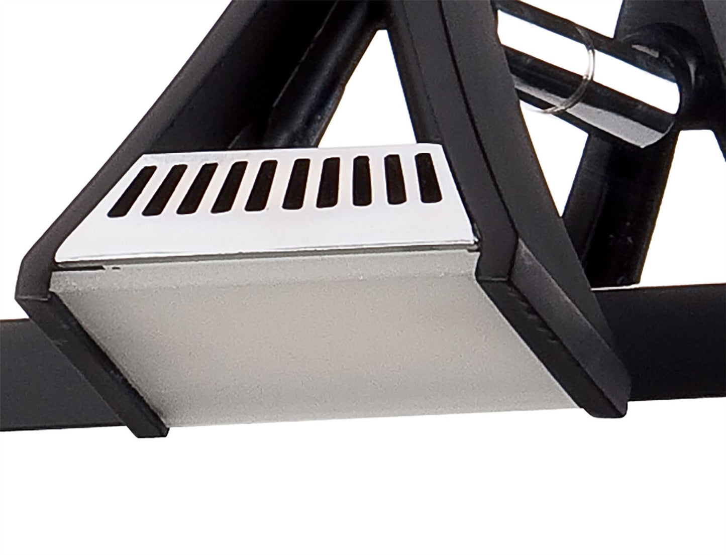 Mantra Fusion Filippo Linear Spot Light 4 Light LED 20W 3000K, 1750lm, Matt Black/Polished Chrome, 3yrs Warranty