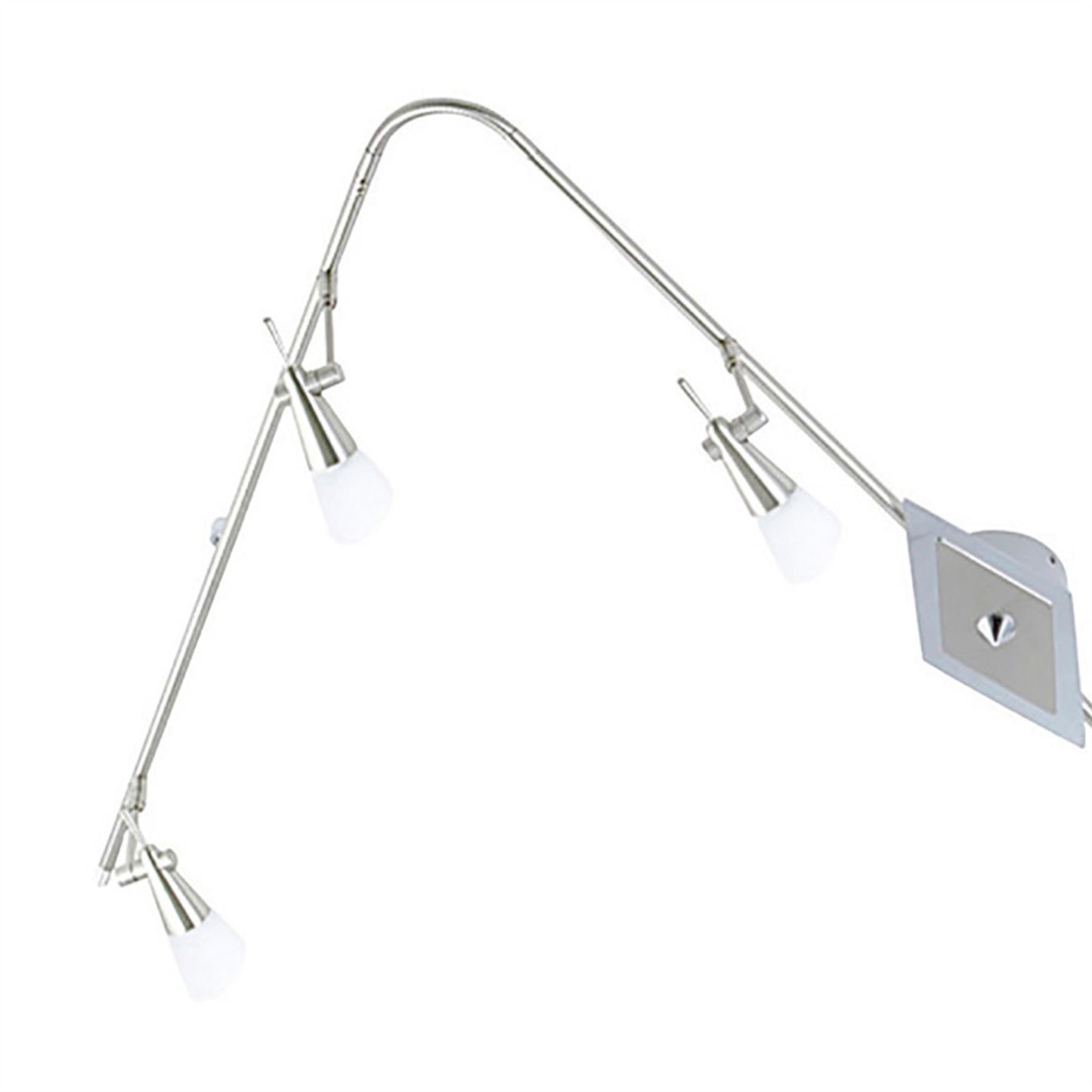 Diyas Diama Flexi Linear G9 5 Light G9 Nickel/Polished Chrome/Opal Glass