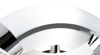 Mantra Guss Wall Light E27 2 Light E27, Polished Chrome/White Acrylic, CFL Lamps INCLUDED