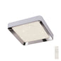 Mantra Fusion M5921 Male Flush 50cm Square 24W LED 3000-6500K Tuneable, 1920lm, Remote Control Chrome/ Acrylic, 3yrs Warranty - M5921 Crystal