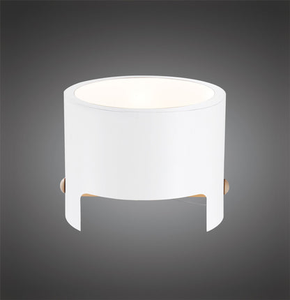 Mantra M5592 Cube Table Lamp Wide 1x40W, White Metal/Wood