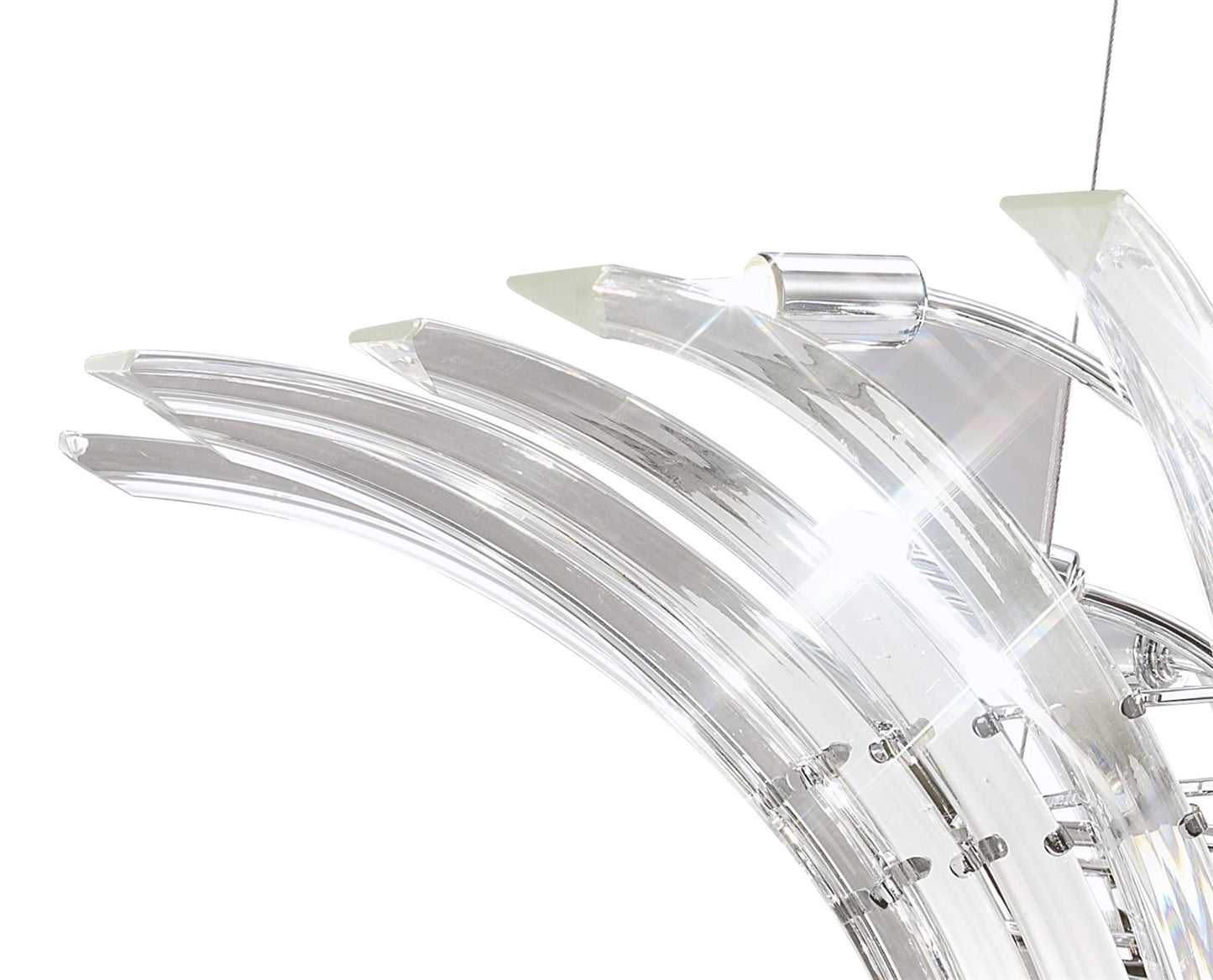 Diyas Sinclair  9 Light G9 Polished Chrome Ceiling Pendant Light Fitting