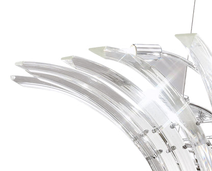 Diyas Sinclair  9 Light G9 Polished Chrome Ceiling Pendant Light Fitting
