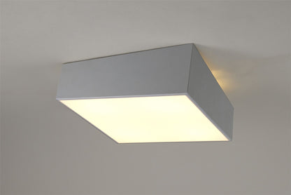 Mantra M6163 Mini Ceiling 45cm Square, 5 x E27 (Max 20W), Silver - M6163 Ceiling