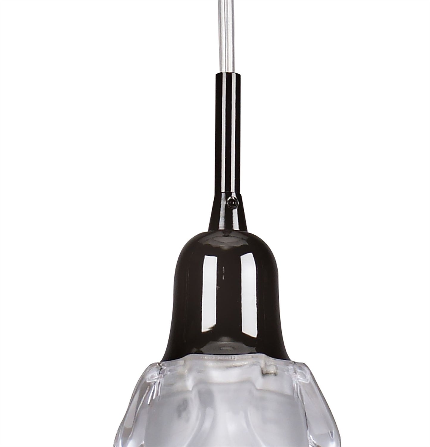 Mantra Amel 12cm Pendant 1 Light L1/SGU10, Black Chrome, CFL Lamps INCLUDED