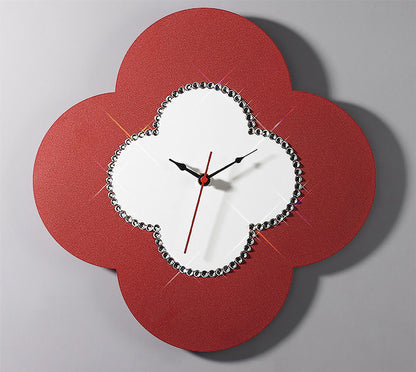 Diyas Home (DH) Infinity Flower Clock Red/White Wall
