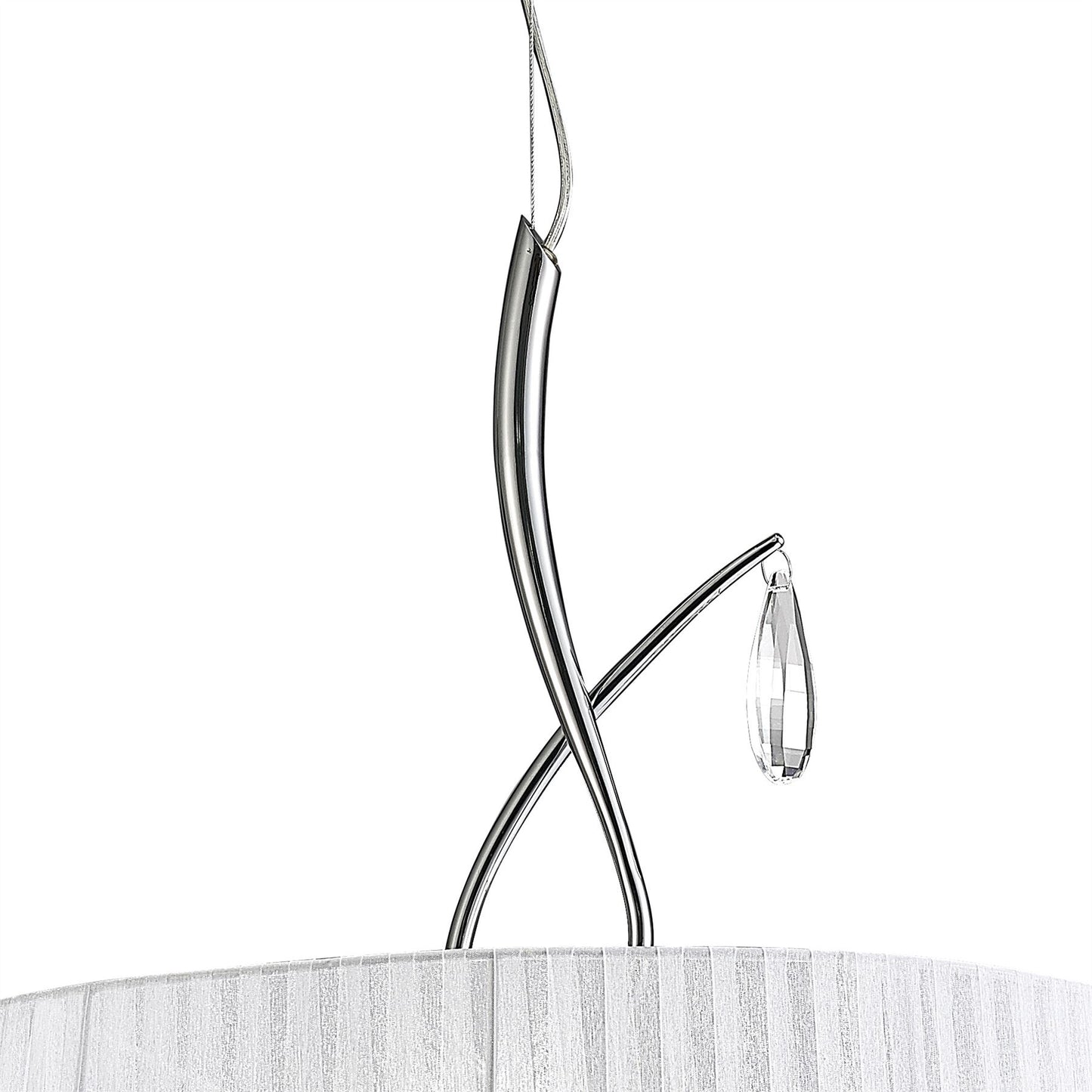 Mantra Louise M5324 Habana White Square Shade 240mm, Suitable for Table Lamps
