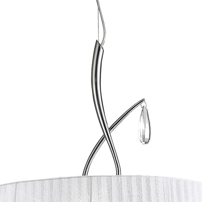 Mantra Louise M5324 Habana White Square Shade 240mm, Suitable for Table Lamps