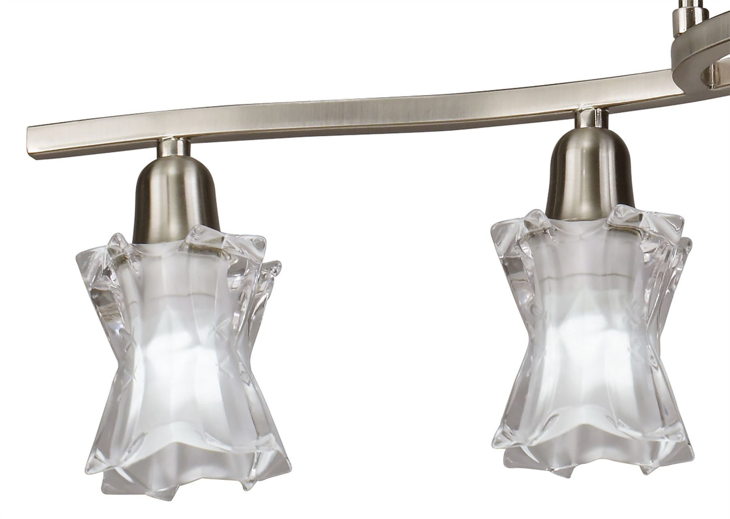 Mantra Alaska GU10 Telescopic 4 Light L1, SGU10 Bar, Satin Nickel, CFL Lamps INCLUDED