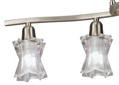 Mantra Alaska GU10 Telescopic 4 Light L1, SGU10 Bar, Satin Nickel, CFL Lamps INCLUDED