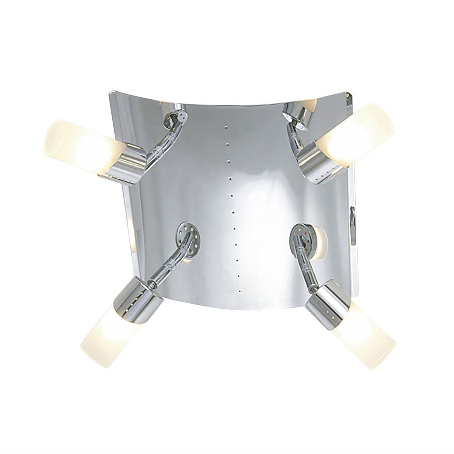 Diyas Kopus Square  4 Light G9 Polished Chrome/Frosted Glass Ceiling Light Fitting