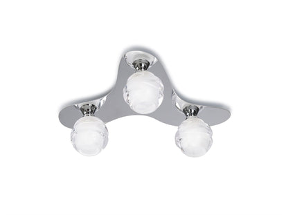 Mantra M1808 Loop Ceiling 3 Light G9 ECO, Polished Chrome