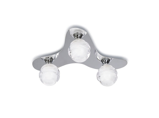Mantra M1808 Loop Ceiling 3 Light G9 ECO, Polished Chrome