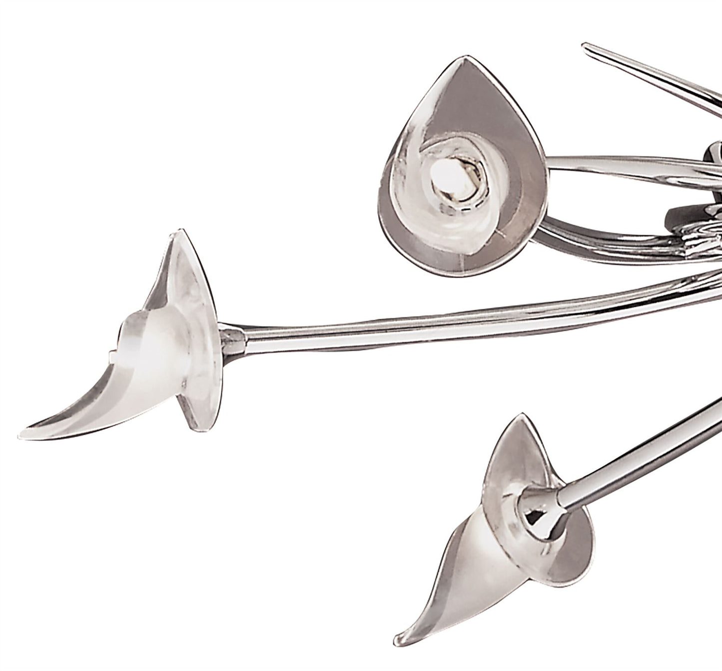 Mantra M0301 Flavia Telescopic Pendant Semi Flush Convertible Round 6 Light G9, Polished Chrome
