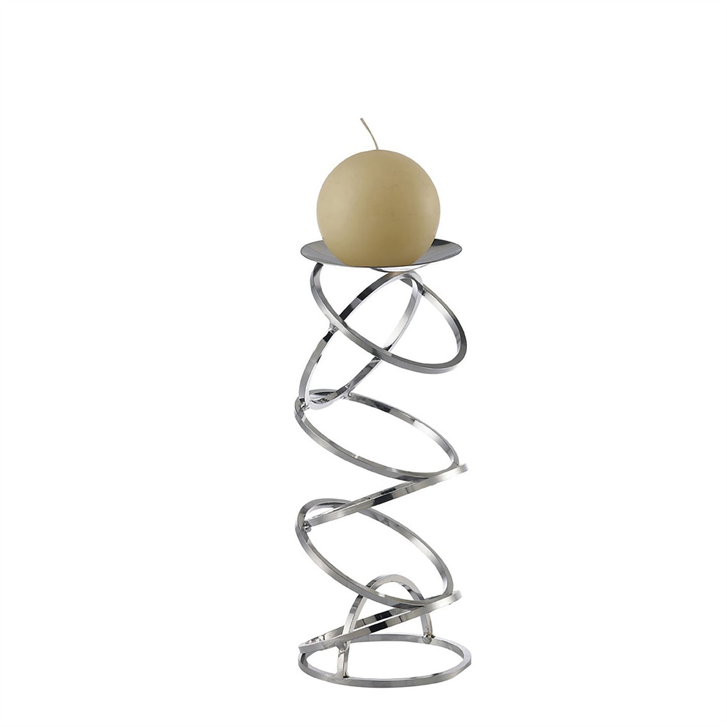 Diyas Home (DH) Zodiac Candle Holder 28cm Polished Chrome Art