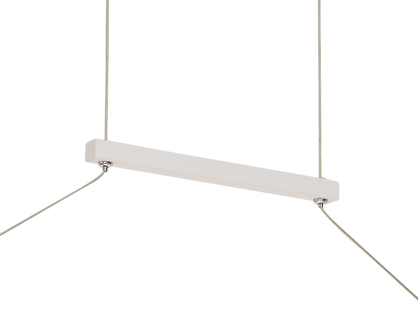 Mantra Tsunami 4 Light Linear Pendant, 48W LED, 3000K, 3600lm, Sand White, 3yrs Warranty