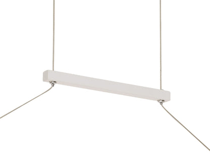 Mantra Tsunami 4 Light Linear Pendant, 48W LED, 3000K, 3600lm, Sand White, 3yrs Warranty