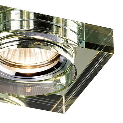 Diyas Crystal Downlights Crystal Downlight Deep Square Rim Only White Wine, IL30800 REQUIRED TO COMPLETE THE ITEM, Cut Out: 62mm