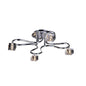 Diyas Sisco 69cm Semi Flush Round 4 Light G9 Polished Chrome