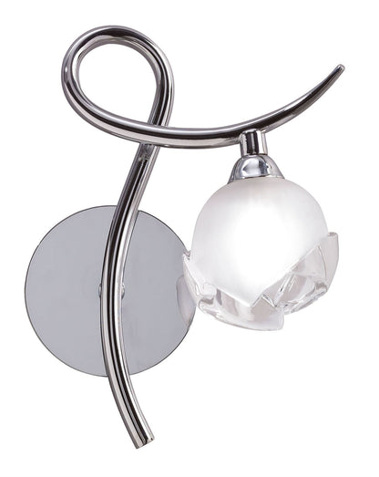 Mantra Fragma Wall Light Right Switched 1 Light G9, Polished Chrome