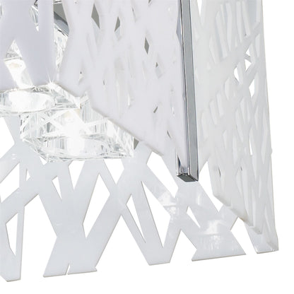 Mantra Tokio Square Telescopic 6 Light G9, Gloss White/Polished Chrome
