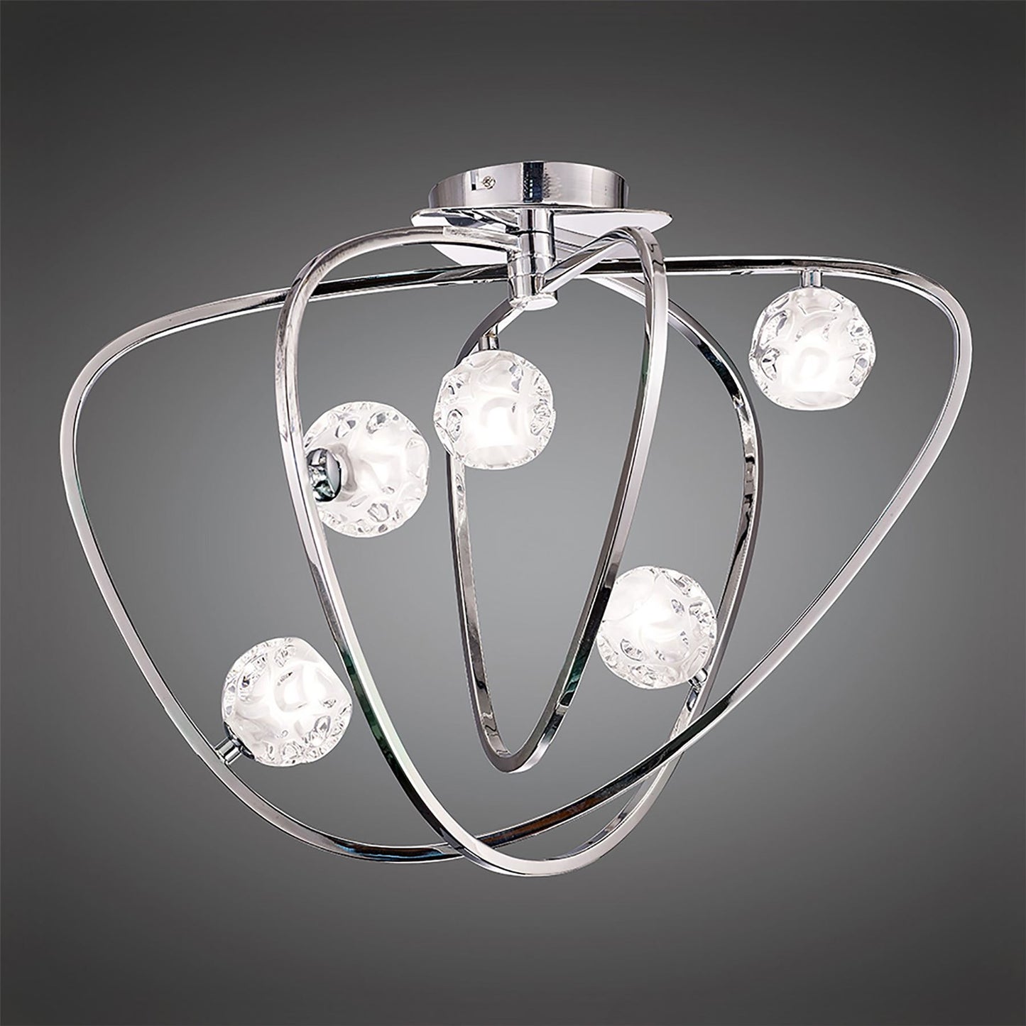 Mantra M5014 Lux Ceiling 5 Light G9, Polished Chrome