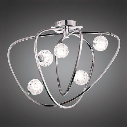 Mantra M5014 Lux Ceiling 5 Light G9, Polished Chrome