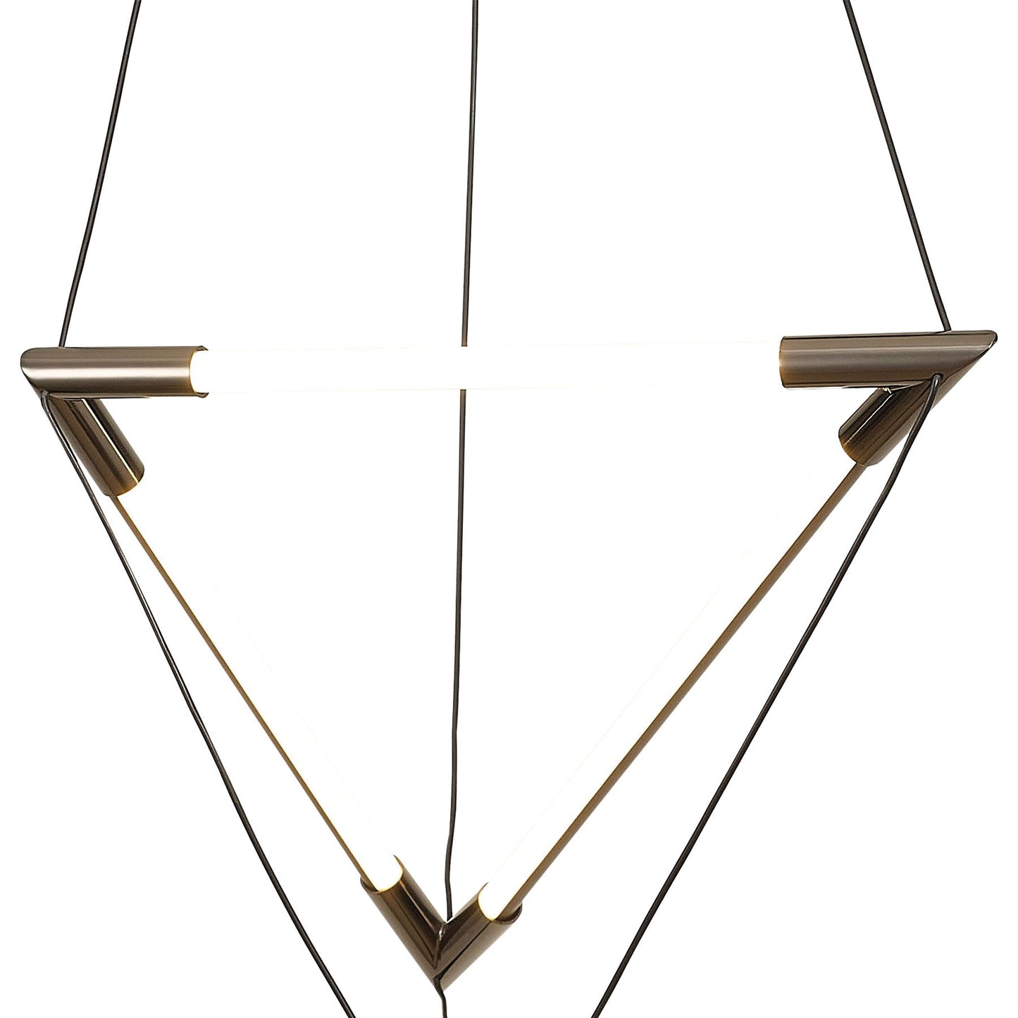 Mantra Electra Small Pendant 7W + 14W LED, 3000K, 1600lm, Black/Black Chrome/White Acrylic, 3yrs Warranty