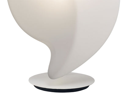 Mantra Natura Table Lamp 2 Light E27 Large Outdoor IP44, Matt White/Opal White