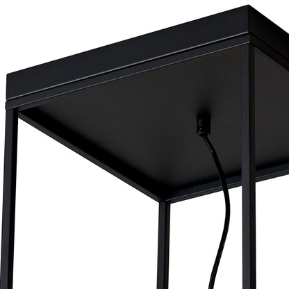 Mantra Desigual Large Tall Semi Flush, 1 Light E27, Matt Black