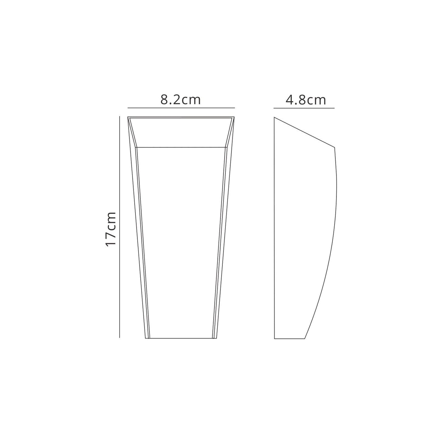 Mantra Fusion Jackson Wall Light, 6W LED, 3000K, 420lm, IP54, Sand White, 3yrs Warranty