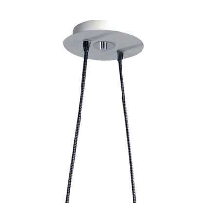 Mantra M5306 Habana Linear Pendant 2 Light with Adjustable Body WITHOUT SHADE E27, Matt White/Polished Chrome
