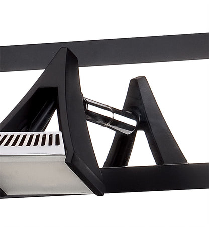 Mantra Fusion Filippo Linear Spot Light 4 Light LED 20W 3000K, 1750lm, Matt Black/Polished Chrome, 3yrs Warranty