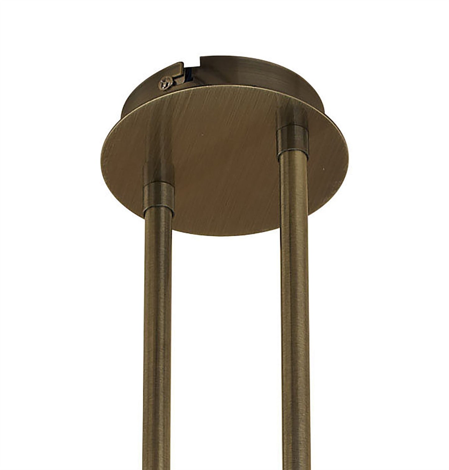 Mantra M1821 Loop Rectangular Telescopic Semi Flush Convertible 6 Light G9 ECO, Antique Brass