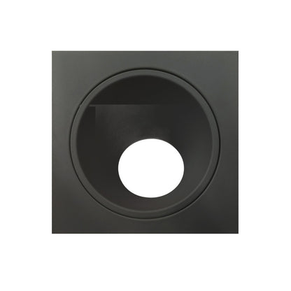 Mantra Fusion Brandon Recessed Downlight Square, 1 x GU10 (Max 12W), Matt Black, Cut Out: 98mm, Lampholder Included