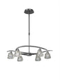 Mantra M3750 Iku Telescopic Semi Flush Convertible 6 Light G9, Satin Nickel