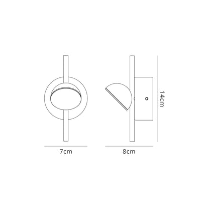 Mantra M6266 Adn 1 Light Wall Light, 3W LED, 3000K, 165lm, White, 3yrs Warranty