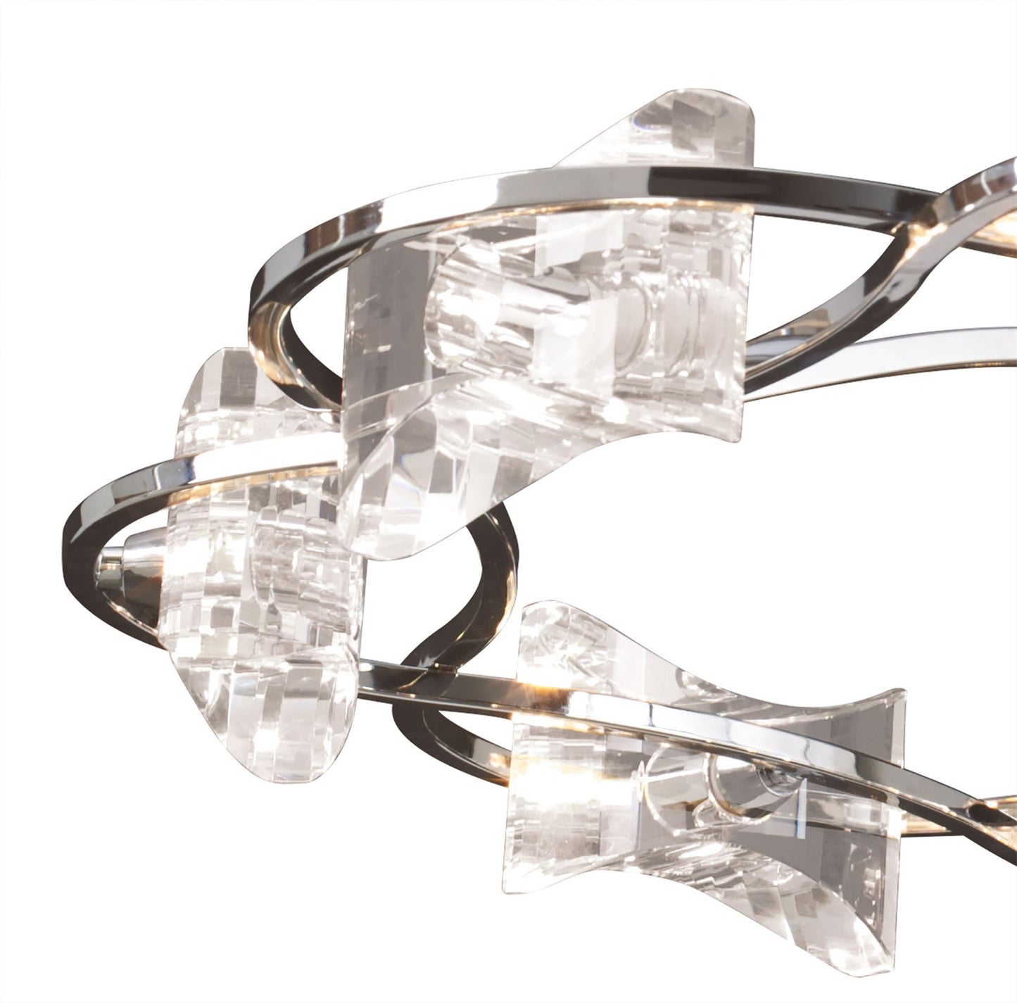 Mantra M0888 Kromo Telescopic 8 Light G9 Round, Polished Chrome