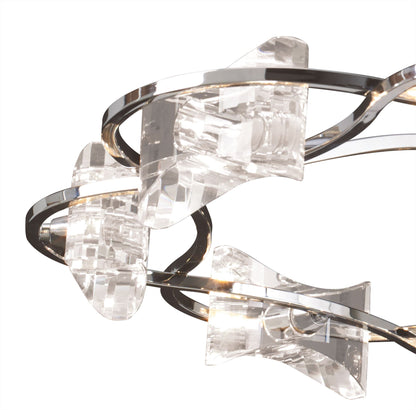 Mantra M0888 Kromo Telescopic 8 Light G9 Round, Polished Chrome