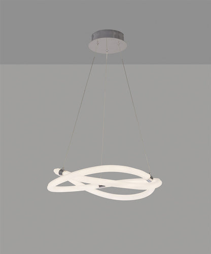 Mantra Infinity II 51cm Ceiling Light, 42W LED, 3000K, 3150lm, IP20, Chrome, 3yrs Warranty