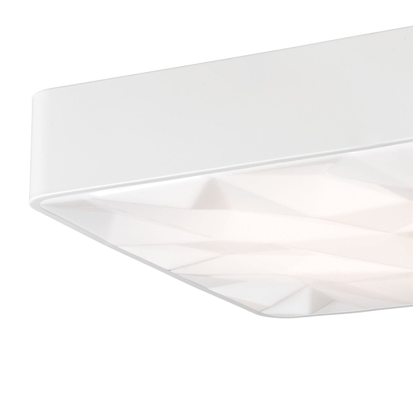 Mantra Fusion M5881 Rombos Flush Rectangular 60W LED 3000-6500K Tuneable, 4500lm, Remote Control White, 3yrs Warranty - M5881 Ceiling
