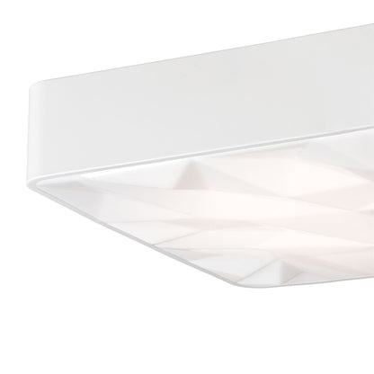 Mantra Fusion M5881 Rombos Flush Rectangular 60W LED 3000-6500K Tuneable, 4500lm, Remote Control White, 3yrs Warranty - M5881 Ceiling