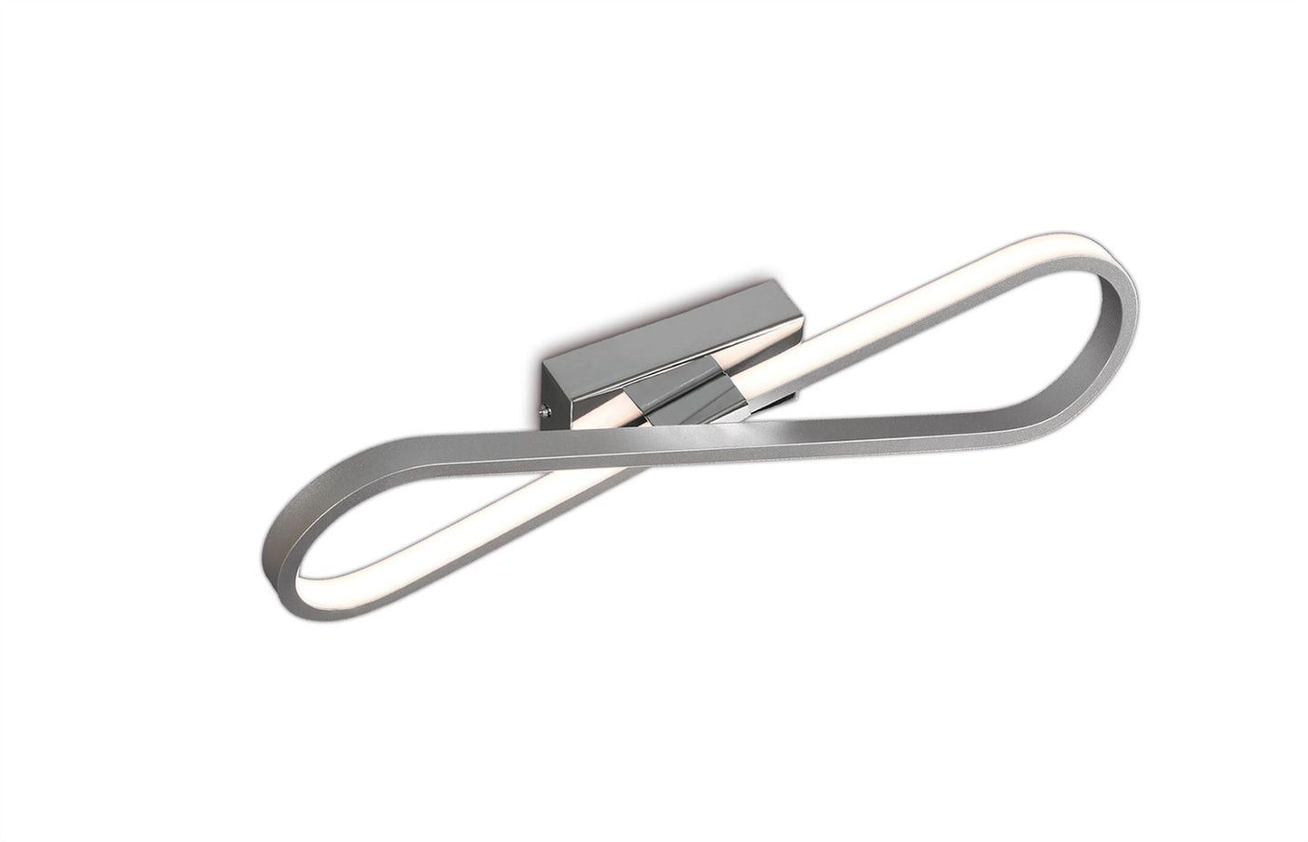 Mantra M5983 Bucle Wall Light 20W LED 3000K, 1750lm, Polished Chrome/White/Frosted Acrylic, 3yrs Warranty