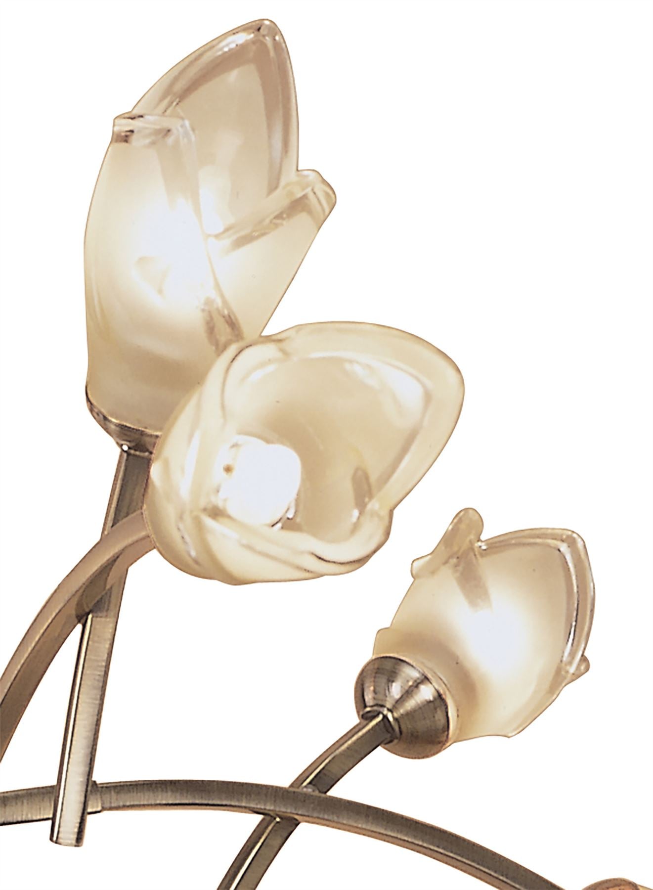 Mantra Pietra 70cm Pendant 3 Arm 6 Light G9, Antique Brass