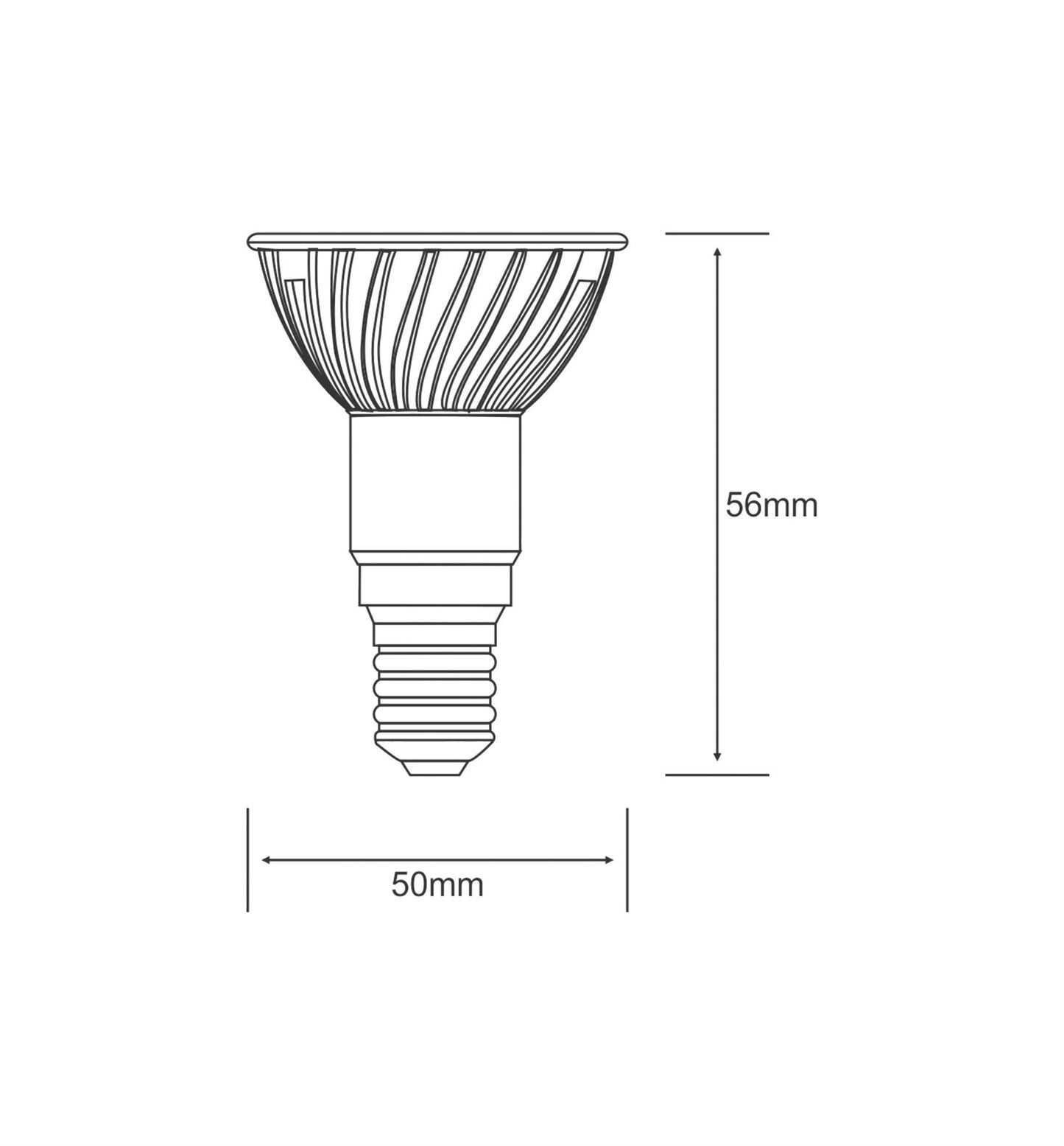 Luxram Higher Power LED High Power LED E14 1x3W White 6400K 205lm (10/5) LED