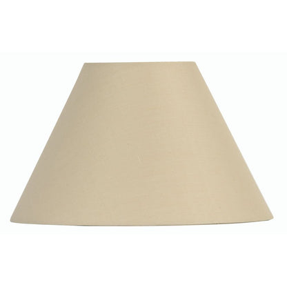 Oaks Lighting S501/5 Cotton Coolie Lampshade 140mm - Clip-On Candle Light Shade - Beige