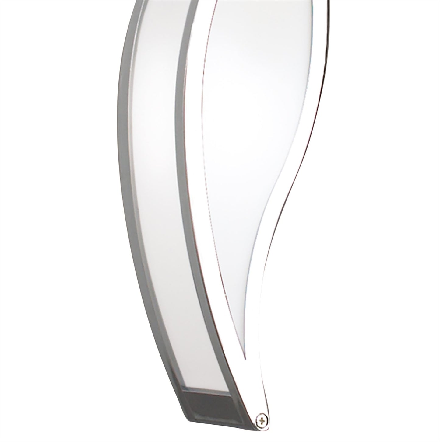 Mantra Sintesys Linear Pendant 3 Drop E27 3 Light E27 Bar, Polished Chrome/White Acrylic, CFL Lamps INCLUDED
